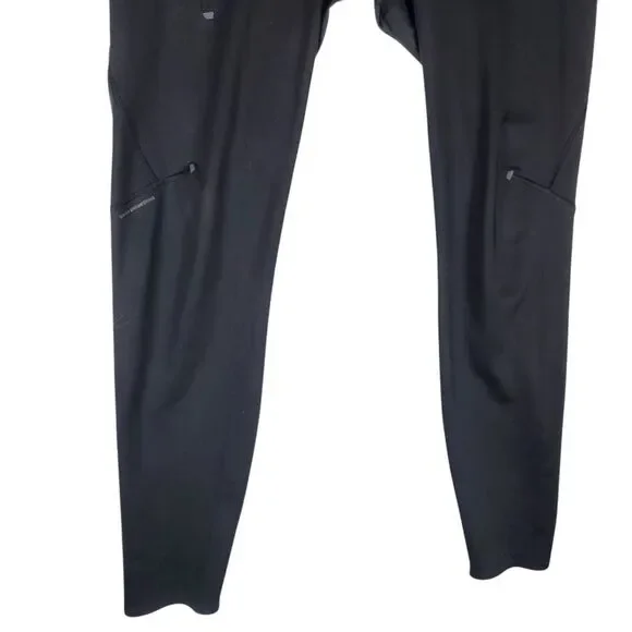 On Running Performance Tights Womens XL Black Pockets Full Length - Picture 4 of 11